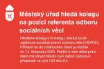 Stále hledáme referenta/referentku na odbor sociálních věcí. Město nabízí náborový příspěvek ve výši 100 tisíc Kč Ilustrační foto - Stále hledáme referenta/referentku na odbor sociálních věcí. Město nabízí náborový příspěvek ve výši 100 tisíc Kč
